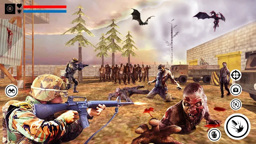 Sniper Zombie Shooting (Зомби стреляющая оффлайн игра)  [МОД Menu] Screenshot 3