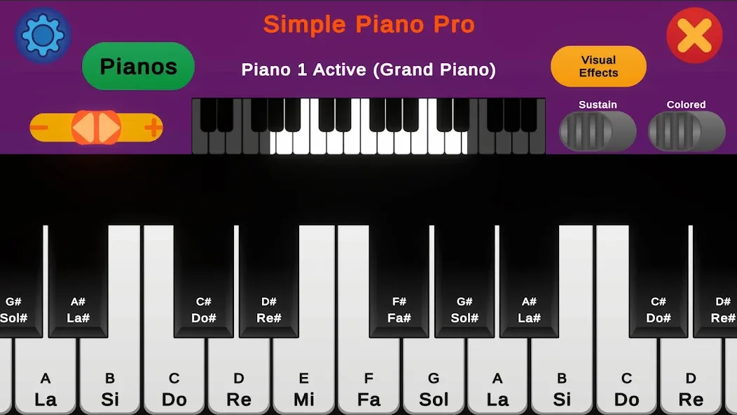 Simple Piano Pro (Симпл Пиано Про)  [МОД Unlocked] Screenshot 1