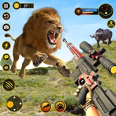 Скачать взлом Sniper Animal Deer Hunter Game (Снайперские игры на животных)  [МОД Menu] - последняя версия apk на Андроид