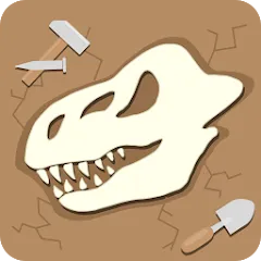 Взлом Dino Fossil Dig - Jurassic Adv (Дино Фоссил Диг)  [МОД Unlimited Money] - стабильная версия apk на Андроид