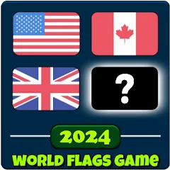 Скачать взломанную World Flags Quiz Game (Ворлд Флагс Квиз Гейм)  [МОД Много монет] - полная версия apk на Андроид