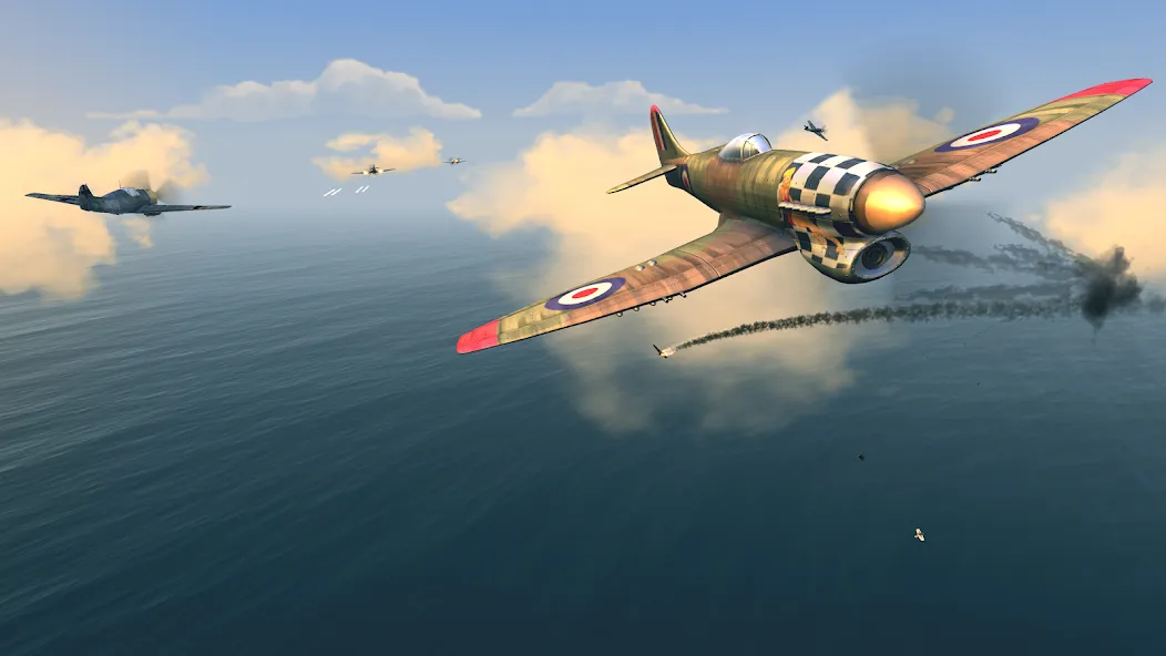 Warplanes: WW2 Dogfight (Варплейнс)  [МОД Бесконечные деньги] Screenshot 4