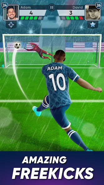 SOCCER Kicks - Stars Strike 24 (ФУТБОЛ Киксы)  [МОД Unlocked] Screenshot 2