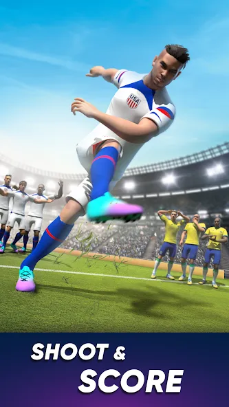 SOCCER Kicks - Stars Strike 24 (ФУТБОЛ Киксы)  [МОД Unlocked] Screenshot 5