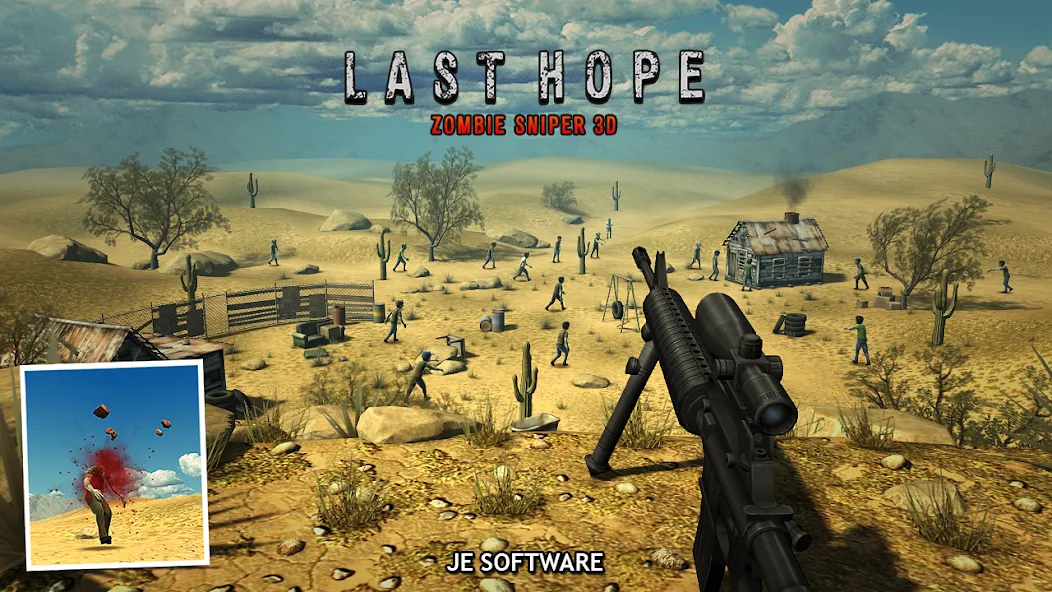 Last Hope - Zombie Sniper 3D (Ласт Хоуп)  [МОД Mega Pack] Screenshot 3