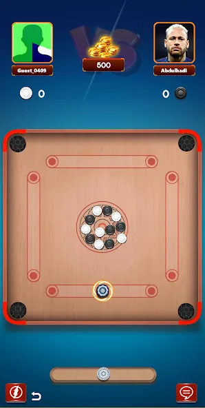 Carrom Board Clash : Pool game (Карром борд пул игра)  [МОД Бесконечные деньги] Screenshot 1