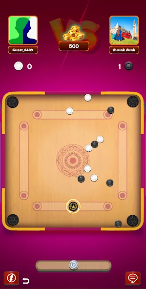 Carrom Board Clash : Pool game (Карром борд пул игра)  [МОД Бесконечные деньги] Screenshot 3