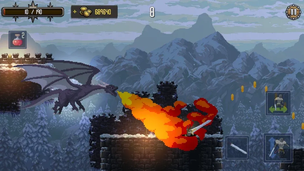 Deathblaze Action Platformer (Смертельное пламя Экшен Платформер)  [МОД Меню] Screenshot 5