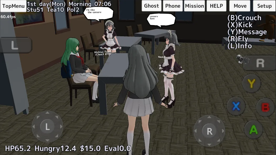 School Girls Simulator (Школьный девичник Симулятор)  [МОД Бесконечные деньги] Screenshot 3