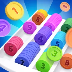 Взломанная Coin Sort (Коин сорт)  [МОД Mega Pack] - последняя версия apk на Андроид