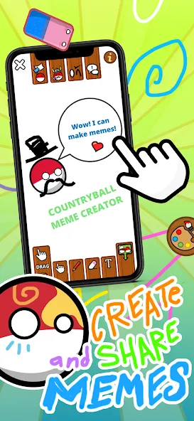 Countryball Potato Mayhem (Кантрибол Потето Мейхем)  [МОД Много монет] Screenshot 4