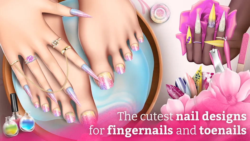 Nail Art Fashion Salon Game  [МОД Menu] Screenshot 1