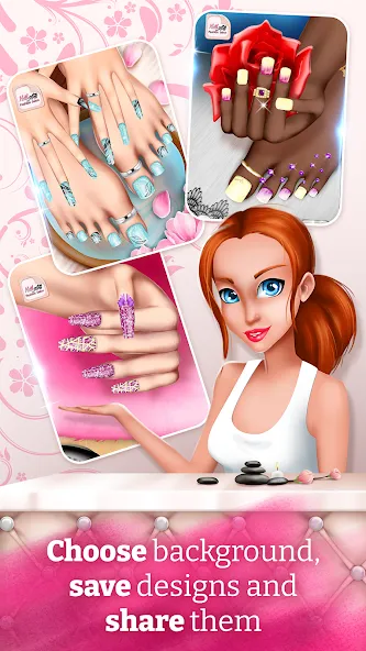 Nail Art Fashion Salon Game  [МОД Menu] Screenshot 5