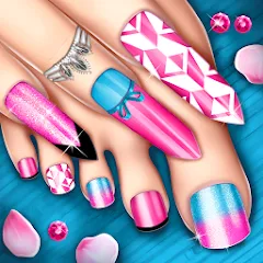 Взломанная Nail Art Fashion Salon Game  [МОД Menu] - последняя версия apk на Андроид