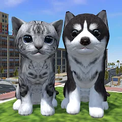 Взлом Cute Cat And Puppy World (Кьют Кэт Энд Паппи Ворлд)  [МОД Все открыто] - полная версия apk на Андроид