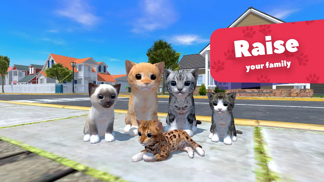 Cat Simulator - Animal Life  [МОД Много монет] Screenshot 1