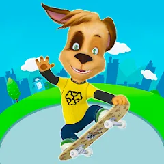 Скачать взлом Pooches: Skateboard  [МОД Menu] - полная версия apk на Андроид