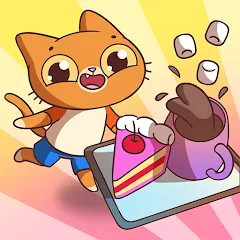 Взломанная Simba Cafe  [МОД Много монет] - полная версия apk на Андроид