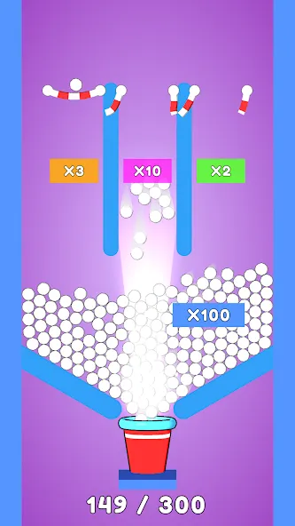 Balls and Ropes: Cut 'n Bounce (Боллс энд Роупс)  [МОД Menu] Screenshot 1