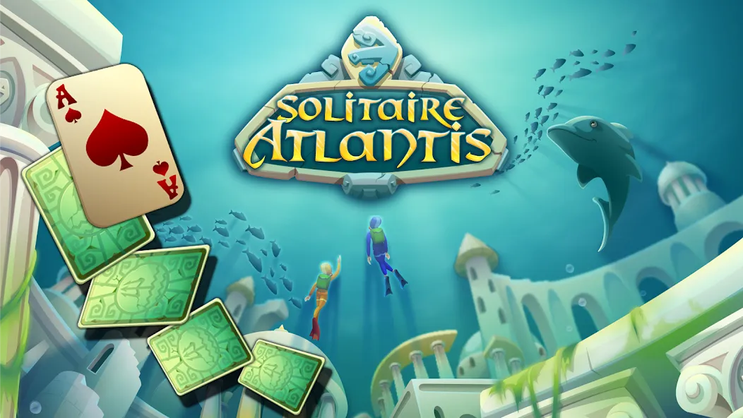 Solitaire Atlantis (олитэр Атлантис)  [МОД Все открыто] Screenshot 1