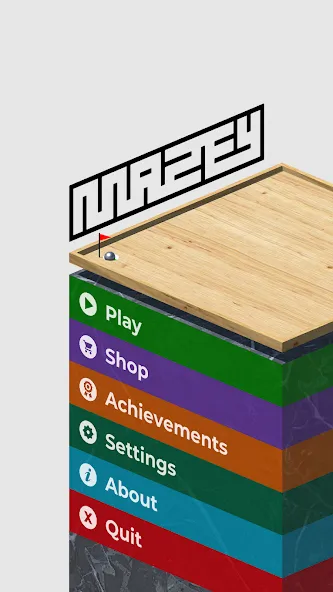 Mazey - Wooden Tilt Maze Game (Мазей)  [МОД Меню] Screenshot 1