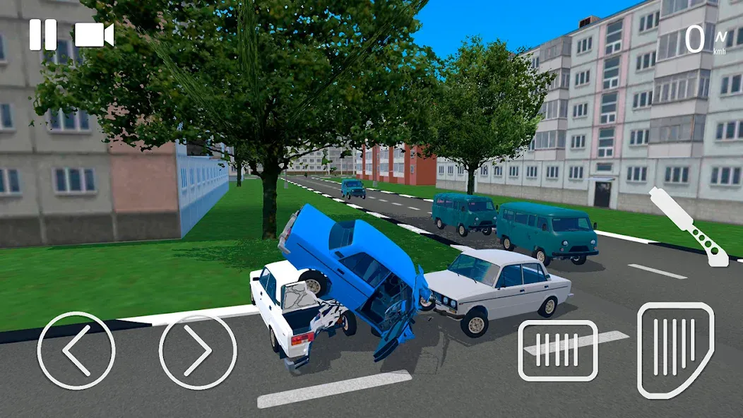 Russian Car Crash Simulator (Рашн Кар Краш Симулятор)  [МОД Бесконечные монеты] Screenshot 2