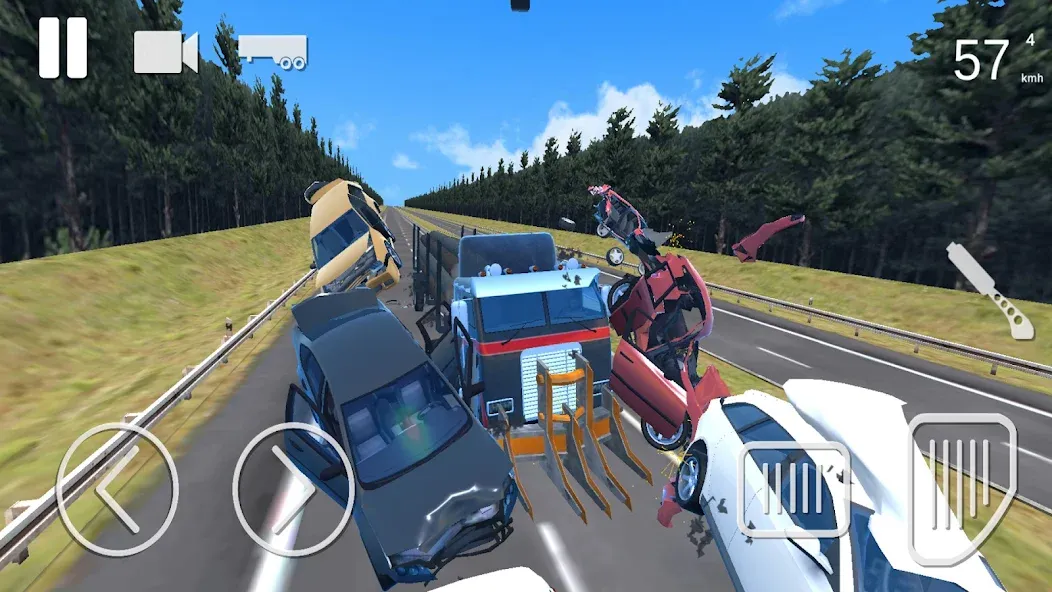 Truck Crash Simulator Accident (Симулятор ДТП с грузовиком)  [МОД Бесконечные деньги] Screenshot 2