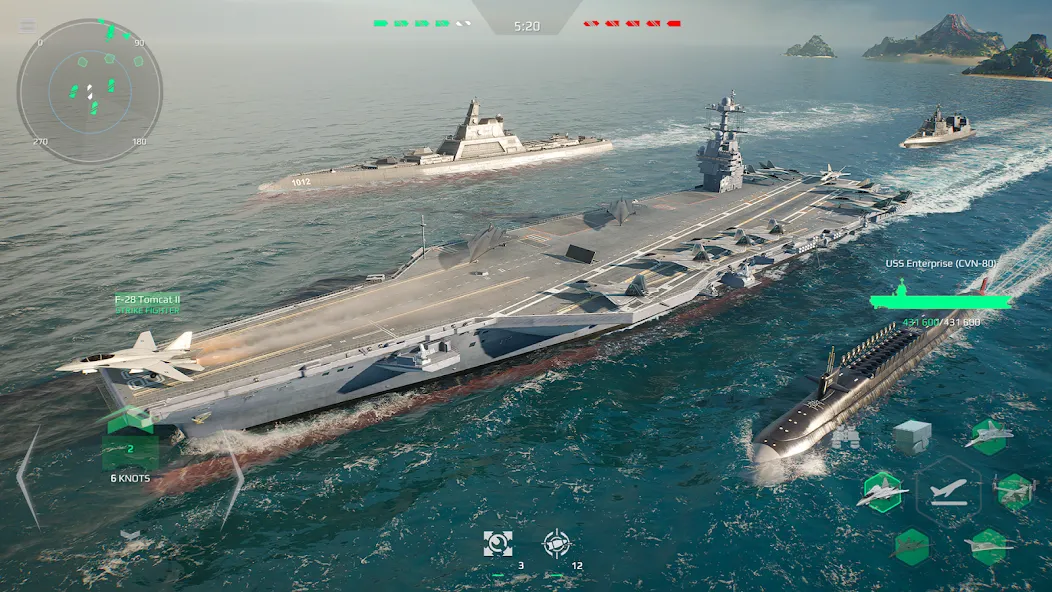 Modern Warships: Naval Battles (МОДЕРН ВАРШИПС)  [МОД Mega Pack] Screenshot 2