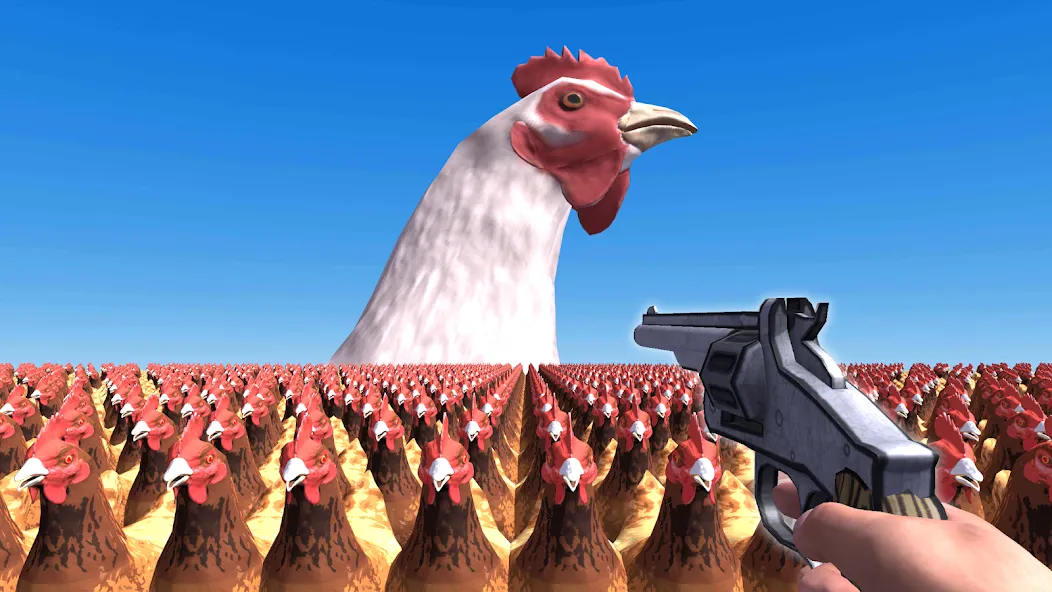 Cluck Shot: Chicken War FPS (Клак Шот)  [МОД Много денег] Screenshot 1