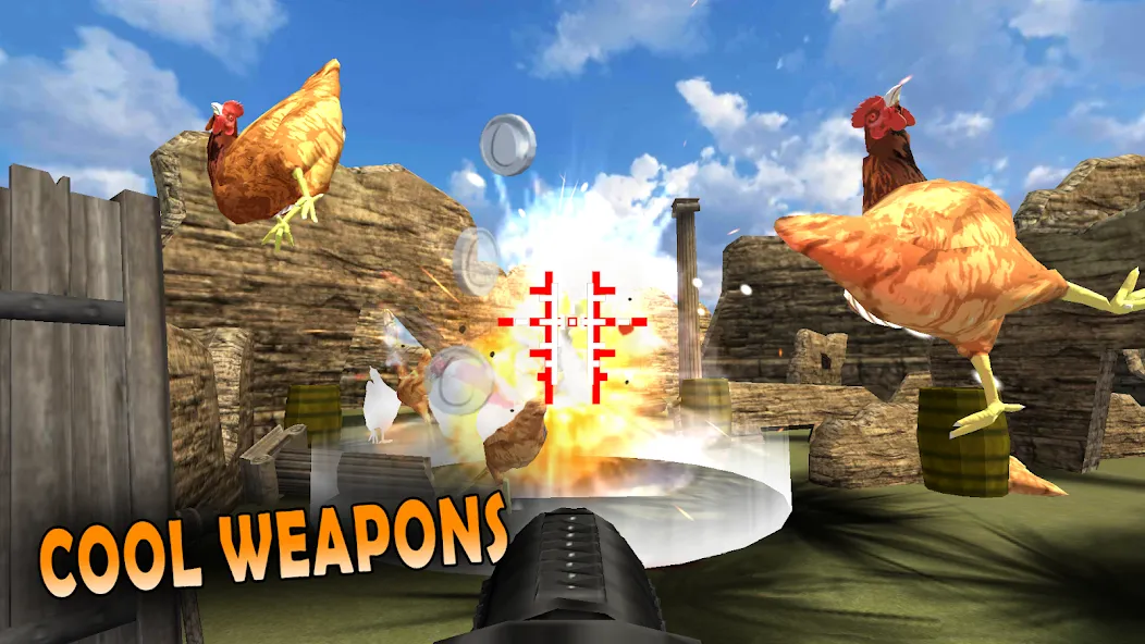 Cluck Shot: Chicken War FPS (Клак Шот)  [МОД Много денег] Screenshot 4