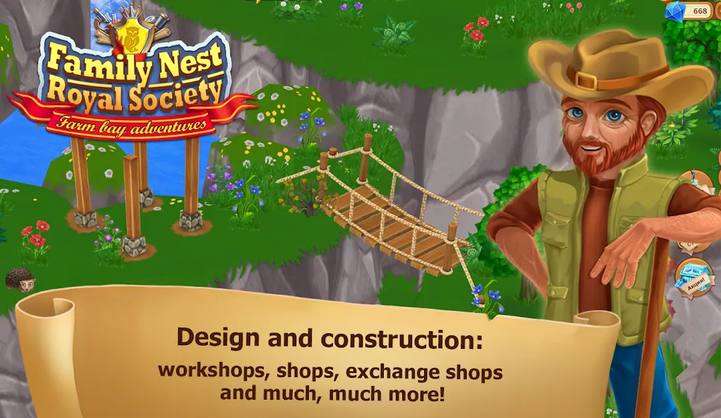 Family Nest: Royal Farms  [МОД Бесконечные монеты] Screenshot 5