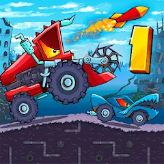 Скачать взломанную Car Eats Car - Apocalypse Race (Кар Итс Кар)  [МОД Unlocked] - полная версия apk на Андроид