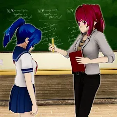 Взлом Anime Girl School Teacher 3D  [МОД Unlimited Money] - полная версия apk на Андроид