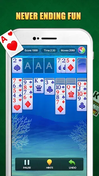 Solitaire Puzzle : Card Jigsaw (Солитер головоломка)  [МОД Много денег] Screenshot 2