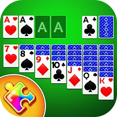 Взломанная Solitaire Puzzle : Card Jigsaw (Солитер головоломка)  [МОД Много денег] - стабильная версия apk на Андроид