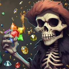 Взломанная Jewels Ghost Ship: jewel games (Джуэлз Гост Шип)  [МОД Много монет] - стабильная версия apk на Андроид