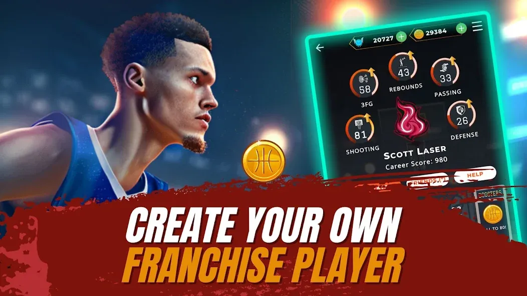 Astonishing Basketball Manager (Удивительный баскетбольный менеджер)  [МОД Unlocked] Screenshot 2