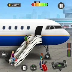 Скачать взломанную Flight Simulator - Plane Games (Флайт Симулятор)  [МОД Unlocked] - стабильная версия apk на Андроид