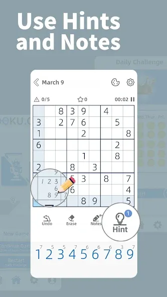 AGED Sudoku (Эйджд Судоку)  [МОД Много денег] Screenshot 2