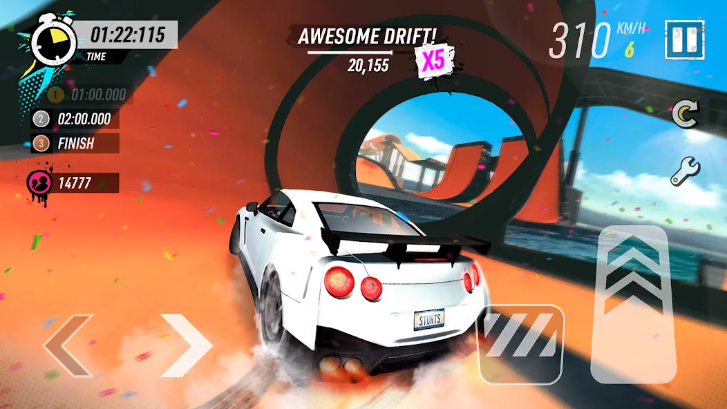 Car Stunt Races: Mega Ramps (Кар Стант Рейсы)  [МОД Много монет] Screenshot 1