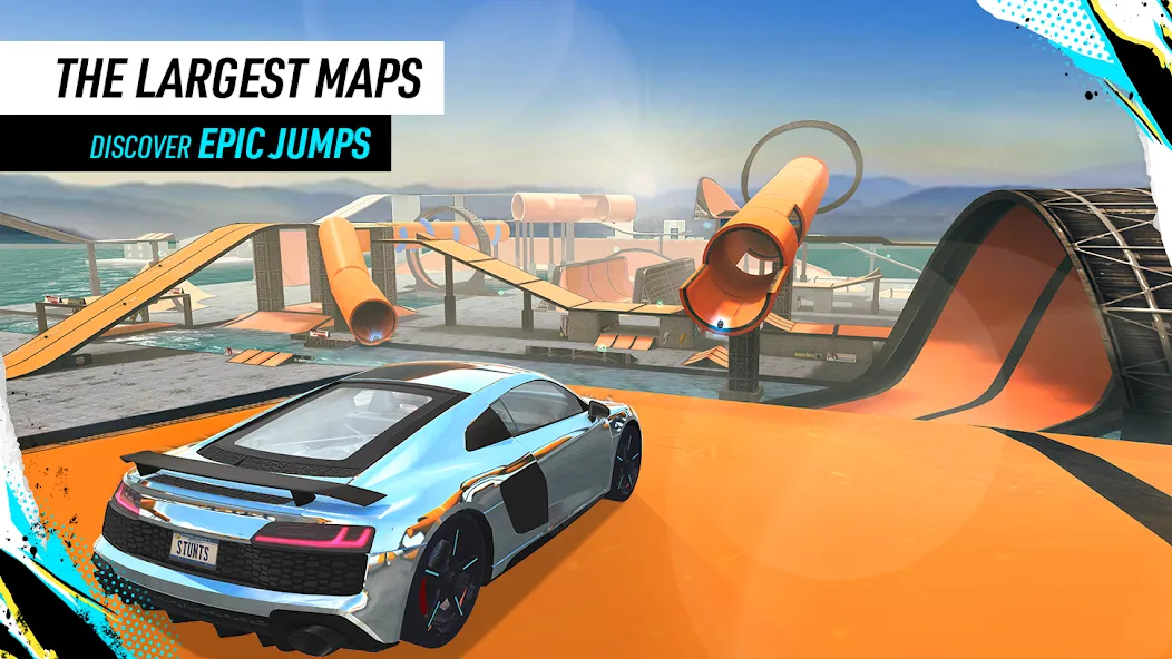 Car Stunt Races: Mega Ramps (Кар Стант Рейсы)  [МОД Много монет] Screenshot 3