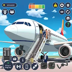 Скачать взлом Airplane Game Flight Simulator  [МОД Меню] - стабильная версия apk на Андроид