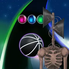 Взломанная Siren Head Forest Neon ball (Сайрен Хэд Лес Неоншар)  [МОД Mega Pack] - стабильная версия apk на Андроид