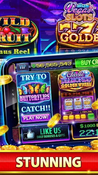 VEGAS Slots by Alisa – Free Fu (Вегас Слоты от Алисы)  [МОД Все открыто] Screenshot 5