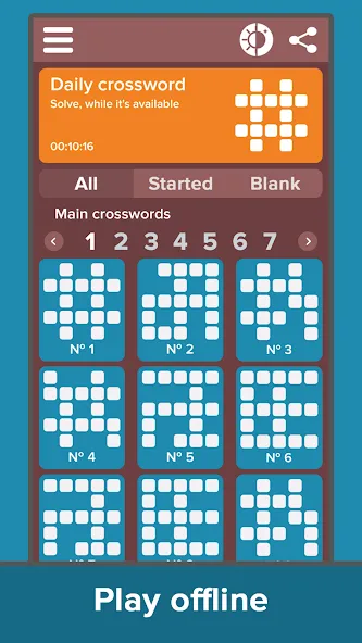 Crossword: Grand collection  [МОД Все открыто] Screenshot 3