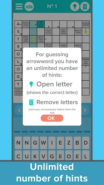 Crossword: Arrowword puzzles  [МОД Много монет] Screenshot 4