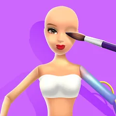 Взлом Doll Makeover - DIY 3D Dolly  [МОД Бесконечные монеты] - стабильная версия apk на Андроид