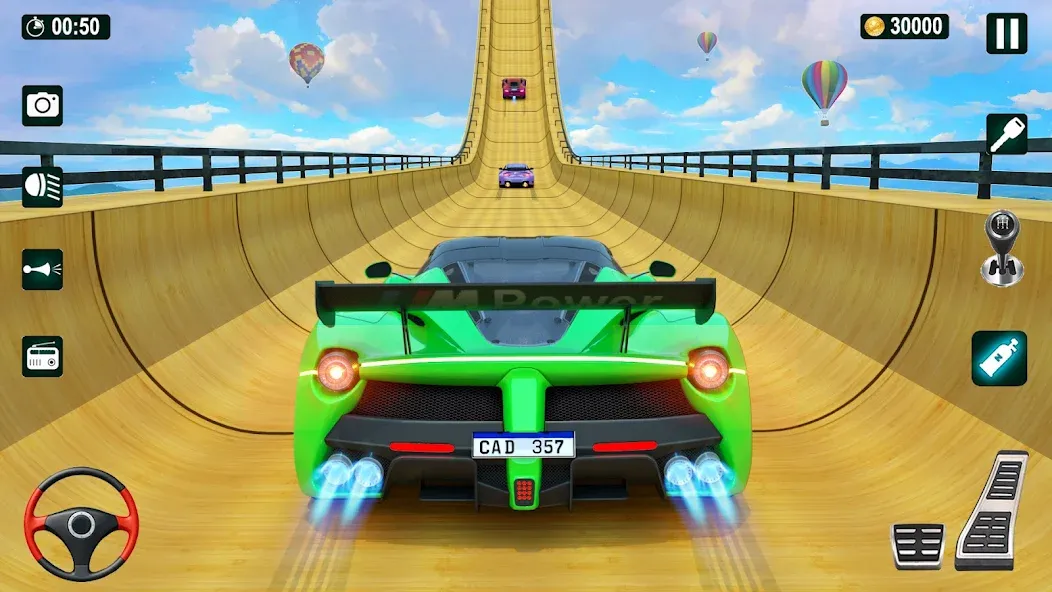 GT Car Stunt 3D: Ramp Car Game  [МОД Много монет] Screenshot 1