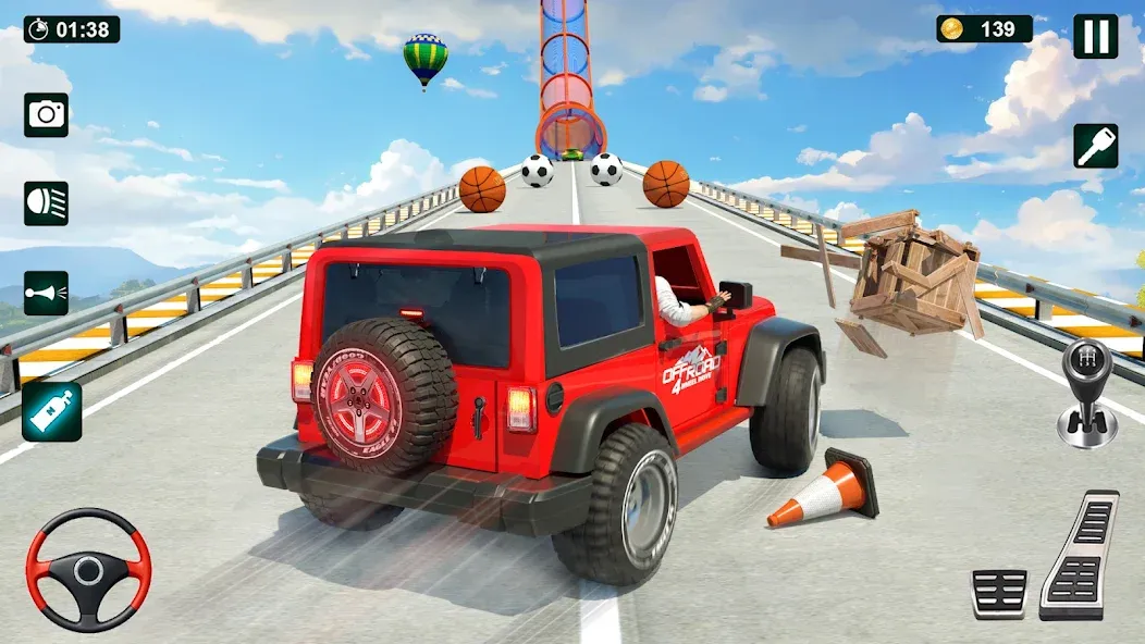 GT Car Stunt 3D: Ramp Car Game  [МОД Много монет] Screenshot 3