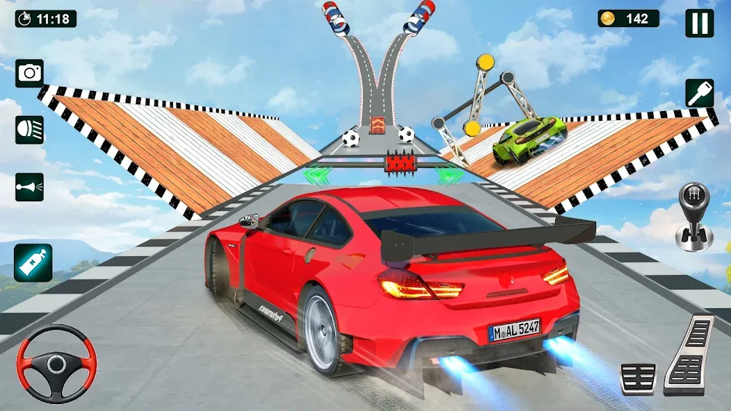 GT Car Stunt 3D: Ramp Car Game  [МОД Много монет] Screenshot 4